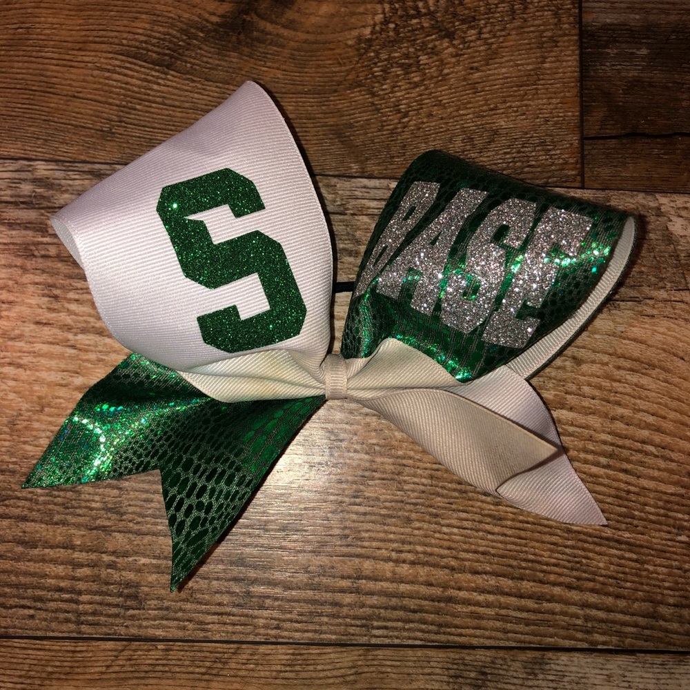 Michigan state hair bow